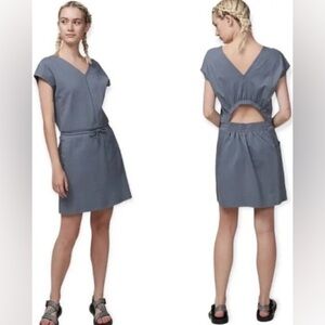Patagonia Organic Cotton Roaming Dress Plume Gray M Medium